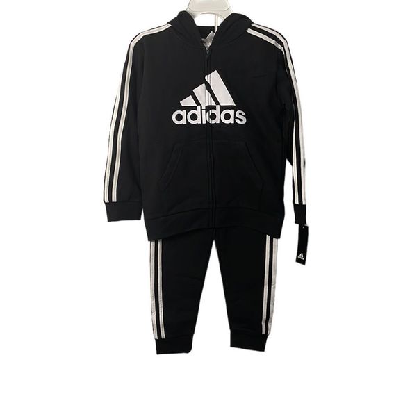 adidas Other - Adidas Little Boys Zip Front Essential Fleece Hoodie and Jogger